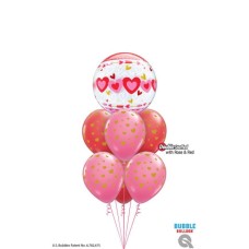Bukiet 1689 Surrounded by love! Qualatex #24076 85706-6 43791-3 43790-3